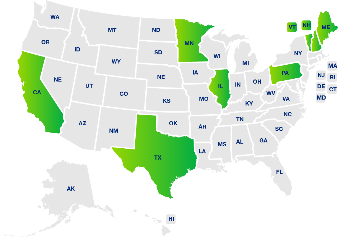 map of the united states